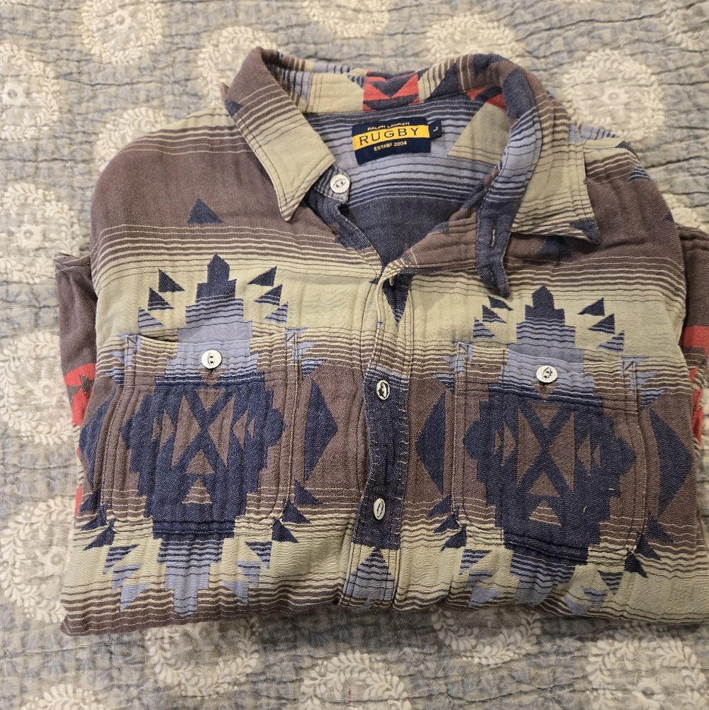 Rugby Ralph Lauren Aztec SW Flannel Large